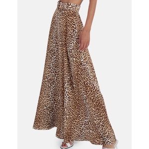 Zimmermann Brightside leopard belted skirt